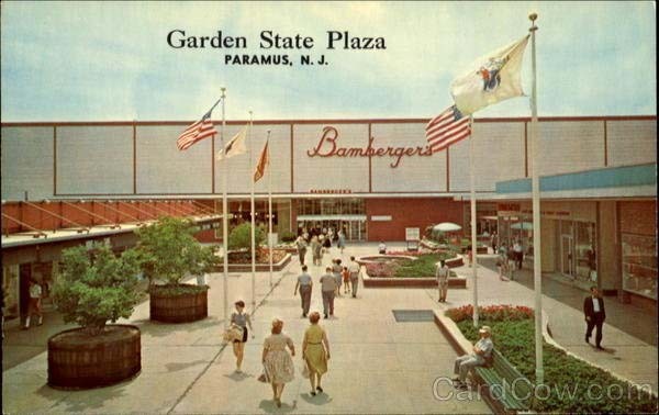 Paramus, New Jersey - circa 1960s G arden State Plaza, from back